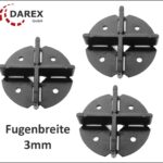 Fugenkreuze für Terrassenplatten mit Bodenplatte DAREX gmbh 3mm