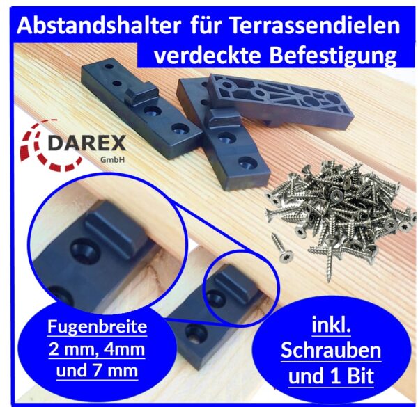 F117 Abstandhalter Verdeckte befestigungDarex GmbH20