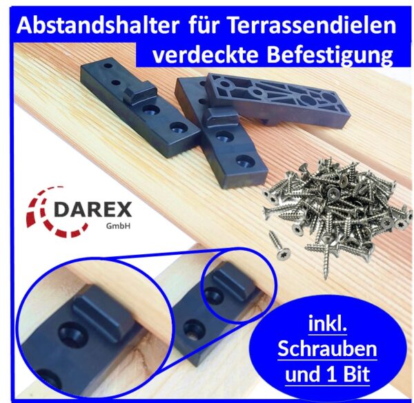 F117 Abstandhalter mit Schrauben Darex GMBH17