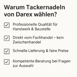 Tackernadeln Fußbodenheizung Darex