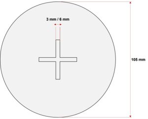 Fugenkreuze Terrassenplatten Plattenteller 3 mm Fugenbreite