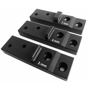 Abstandhalter für Terrassendielen verdeckte Befestigung Fugenbreite 2 mm 4 mm oder 7 mm Inkl. Edelstahl Schrauben + 1 Bit darex