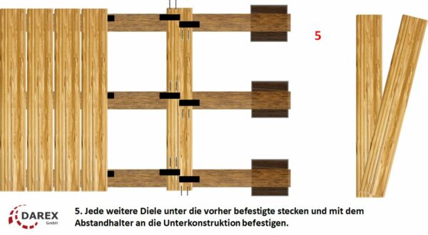 F117 Abstandhalter Verdeckte befestigungDarex GmbH3 3