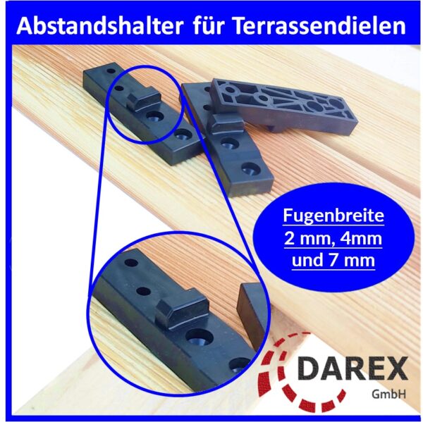 F117 Abstandhalter mit Schrauben Darex GMBH16