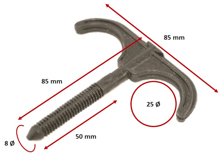 Rohrhaken Doppelseitig