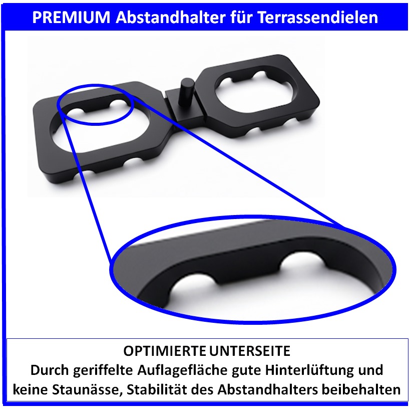 Abstandhalter für Terrassendielen Abstandshalter Distanzhalter 4/7 mm 5 Terrassen Abstandhalter PREMIUM Darex GmbH 2