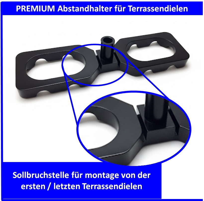 Abstandhalter für Terrassendielen Abstandshalter Distanzhalter 4/7 mm 3 Terrassen Abstandhalter PREMIUM Darex GmbH 7