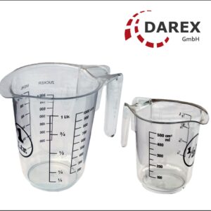 Messbecher Kunststoff Messkanne 0 5 1 L DAREX GMBH LOGO