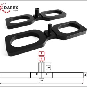 Abstandhalter Terrassendielen Distanzhalter in 4 mm und 7 mm Fugenbreite Geriffelt 7mm Darex 1h