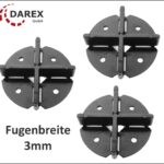 Fugenkreuze fuer Terrassenplatten mit Bodenplatte DAREX gmbh 3mm