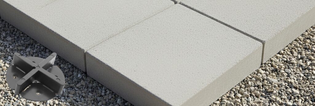 Fugenkreuze für Terrassenplatten mit Teller Bodenplatte DAREX