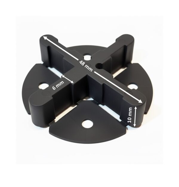 Fugenkreuz mit Bodenplatte Fugen 3 4 5 6 für Terrassenplatten Bodenplatten Fliesenkreuze 6