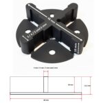 Fugenkreuz mit Bodenplatte Fugen 3 4 5 6 für Terrassenplatten Bodenplatten Fliesenkreuze bek1