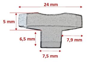 WPC Clips mit fugenbreite 7 mm DAREX