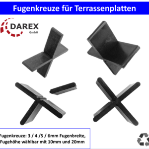 Fugenkreuze fuer Terrassenplatten Bodenplatten Fliesenkreuze 3 4 5 6
