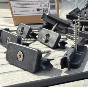 WPC Clips 7 mm WPC Clips WPC Klammer Montageclips UNIUNI DAR