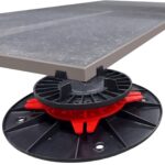 Stelzlager Terrassenlager 90 150 mm Höhenverstellbar Robustes Stelzlager für Fliesen Gehwegplatten Steinplatten Plattenlager Stellfuss Unterkonstruktion für den Außenbereich